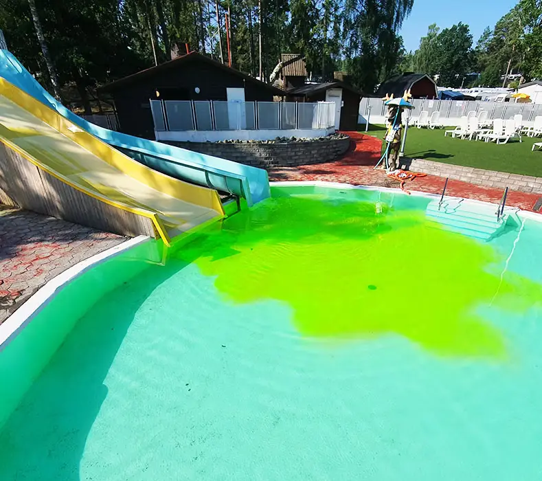 Infärgning av bassäng