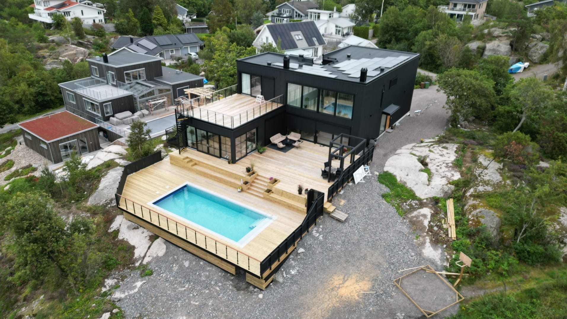 Platssvetsad pool liner